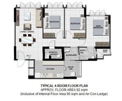 Blk 471B Hougang Parkview (Hougang), HDB 4 Rooms #561291401